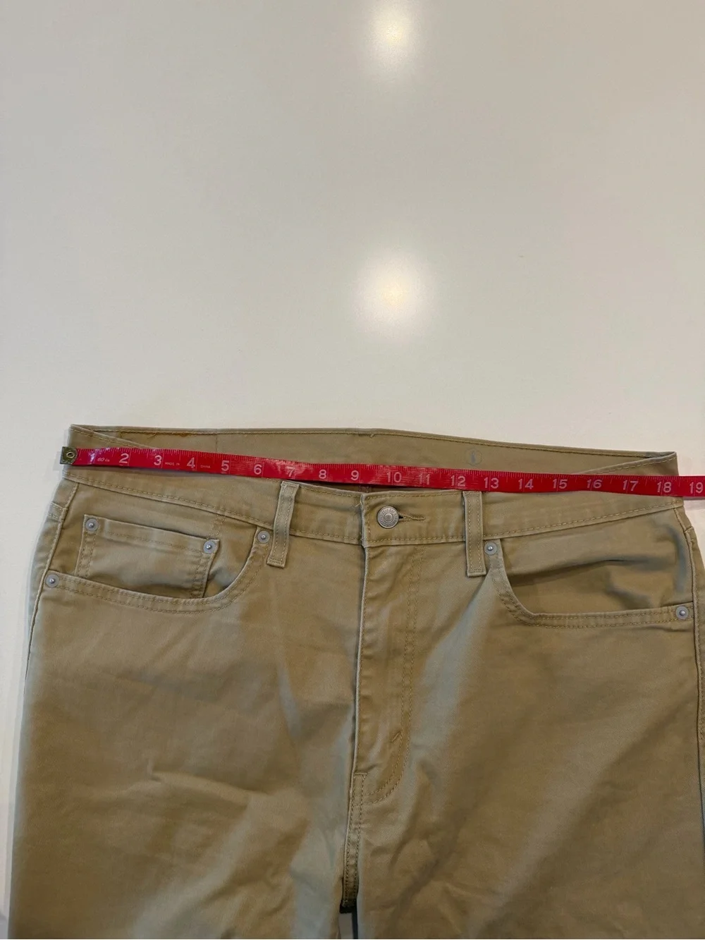 Levi's Men's Khaki Stretch Pants‎ 36